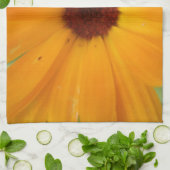 Oranje Rain Daisy Kitchen Towel Theedoek (Gevouwen)