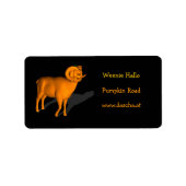 Oranje Ram Etiket (Voorkant)