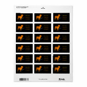 Oranje Ram Etiket (Full Sheet)