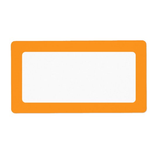 Oranje rand blanco etiket (Voorkant)
