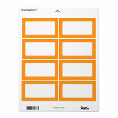 Oranje rand blanco etiket (Full Sheet)
