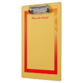 Oranje randklembord klembord (Links)