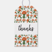 Oranje Ranunculus Flowers Waterverf Cadeaulabel (Voorkant)