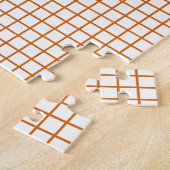 Oranje raster legpuzzel (Zijkant)
