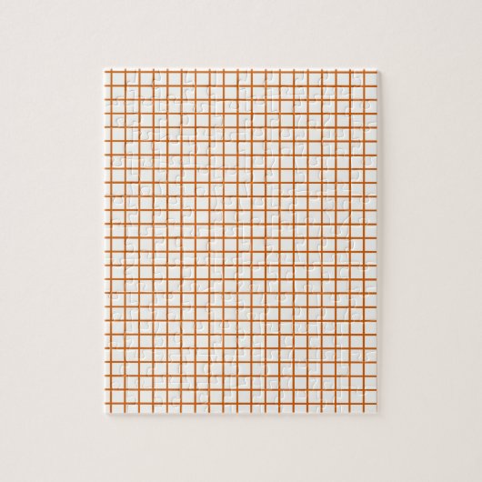 Oranje raster legpuzzel (Verticaal)