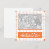 Oranje rasterfoto aankondiging (Voorkant / Achterkant)