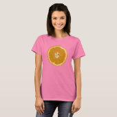 oranje. realistisch. t-shirt (Voorkant volledig)