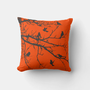 Oranje Red  Silhouet Kussen