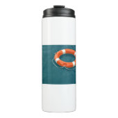 Oranje reddingsboei thermosbeker (Voorkant)