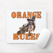 Oranje regels muismat (Met muis)