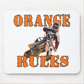 Oranje regels muismat