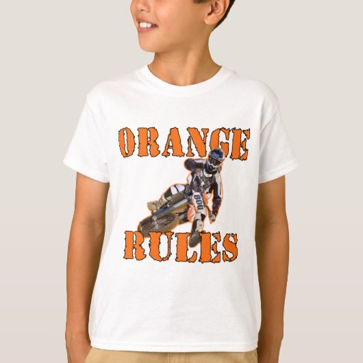 Oranje regels t-shirt (Voorkant)