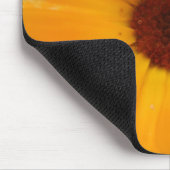 Oranje Regen Daisy Mousepad Muismat (Hoek)