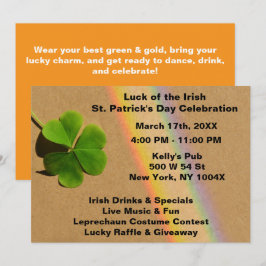 Oranje Regenboog St. Patrick's Day    Kaart