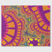 Oranje regenboogherinnering cadeaupapier (Vlak)