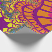 Oranje regenboogherinnering cadeaupapier (Hoek)