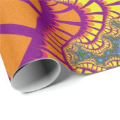 Oranje regenboogherinnering cadeaupapier (Rol Hoek)