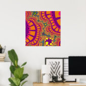 Oranje regenboogherinnering poster (Thuiskantoor)