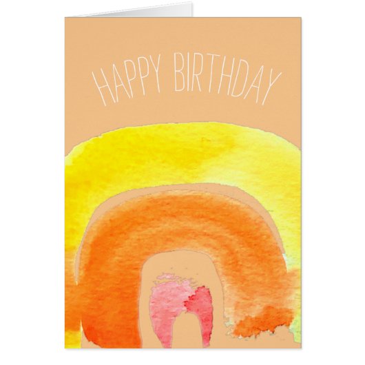 Oranje regenboogliefdeswaterverf (Voorkant)