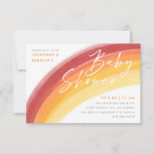 Oranje regenbooguitnodiging kaart (Voorkant)