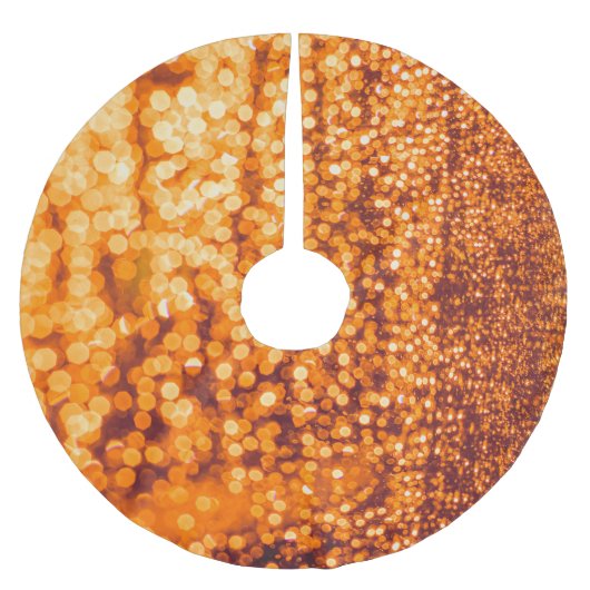 Oranje regendruppels op glas, abstracte achtergron kerstboom rok (Voorkant)