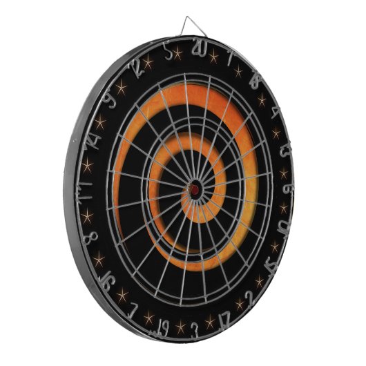 Oranje reglement voor ruitspiraal dartbord (Voorkant Links)
