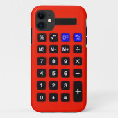 Oranje rekenmachine Case-Mate iPhone case (Achterkant)