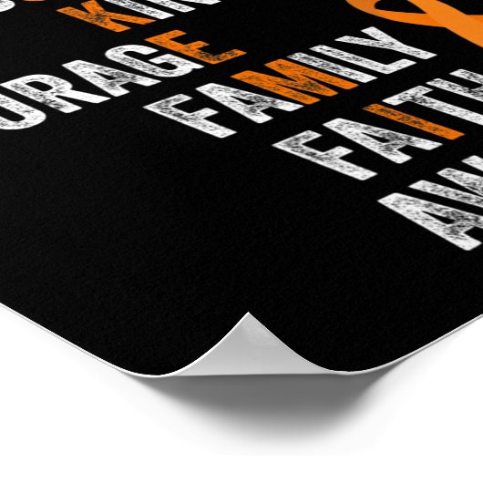 Oranje remmer  Aml Leukemie Awar Poster (Hoek)