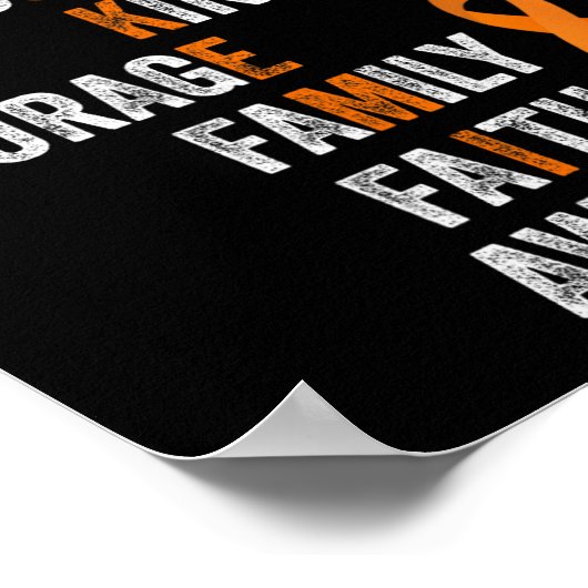 Oranje remmer  Aml Leukemie Awar Poster (Hoek)