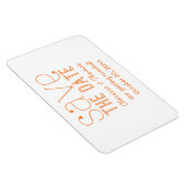 Oranje rendy Typografie sparen de Magnet van de Da Magneet (Rechterzijde)