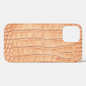 Oranje Reptielleer Textuur Ontwerp Case-Mate iPhone Case (Achterkant (horizontaal))