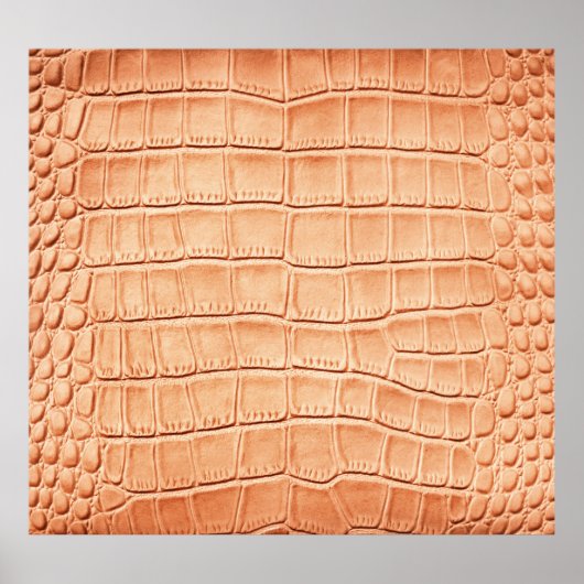 Oranje Reptielleer Textuur Ontwerp Poster (Voorkant)