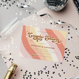 Oranje Retro 70s-paar — stelletschotel Kaart