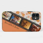 Oranje Retro Daisy 4 Foto Paard Collage Naam Case-Mate iPhone Case (Achterkant (horizontaal))