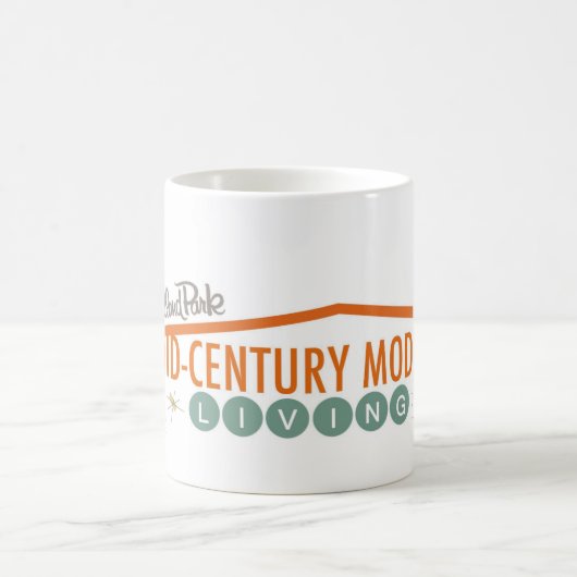 Oranje retro modern mok (Center)