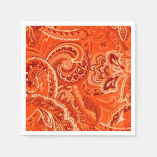 Oranje Retro Paisley Bandanna/Bandana Servetten