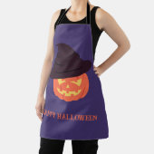 Oranje Retro Pompoen Halloween Schort - (Insitu)