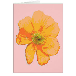 Oranje retro/ PopArt-ventilator