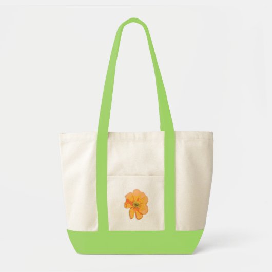 Oranje retro/PopArt-ventilatortas Tote Bag (Voorkant)