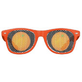 Oranje Retro Zonnebril (Voorkant)