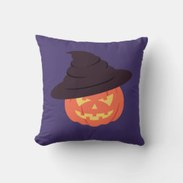 Oranje retropompoen kussen