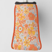 Oranje retrorventilator golfheadcover (Draai 90)