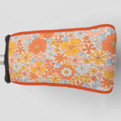 Oranje retrorventilator golfheadcover (Voorkant)