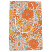 Oranje retrorventilator medium cadeauzakje (Voorkant)