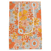 Oranje retrorventilator medium cadeauzakje (Achterkant)