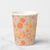 Oranje retrorventilator papieren bekers (Links)
