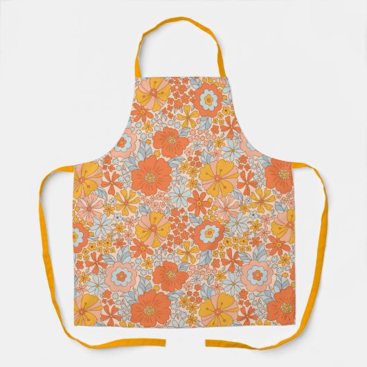 Oranje retrorventilator schort (Voorkant)