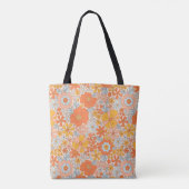 Oranje retrorventilator tote bag (Achterkant)