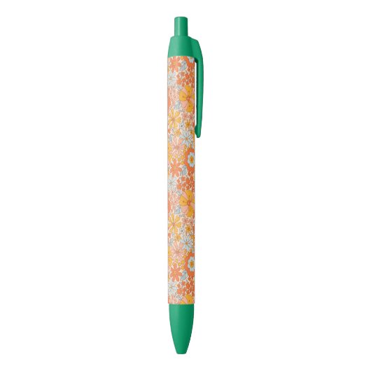 Oranje retrorventilator zwarte inkt pen (Achterkant (Verticaal))
