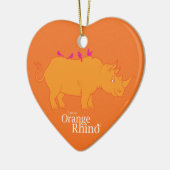 Oranje Rhino Ornament (Links)